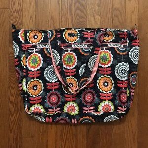 Ju Ju Be SUPER BE dancing dahlias diaper bag